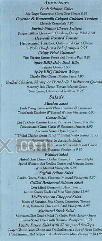 Telephone Bar & Grill - New York, NY menu_pic