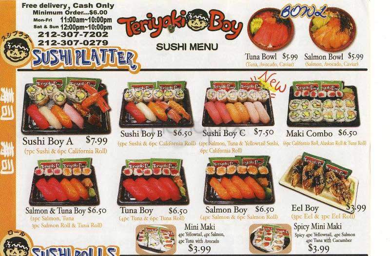 Teriyaki Boy - New York, NY menu_pic