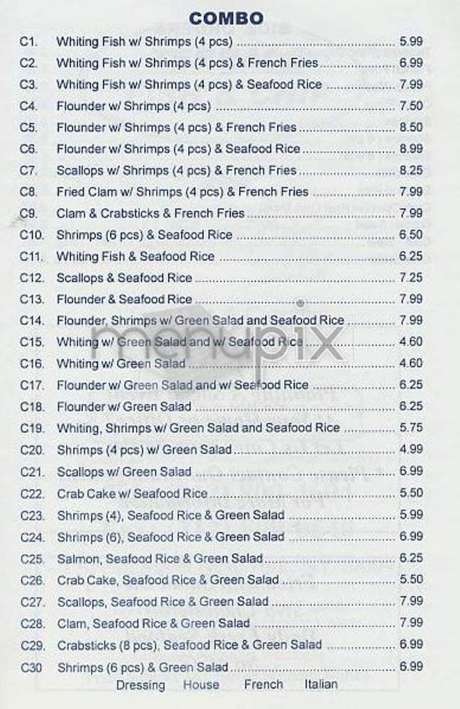 Terrace Fish & Chip - New York, NY menu_pic
