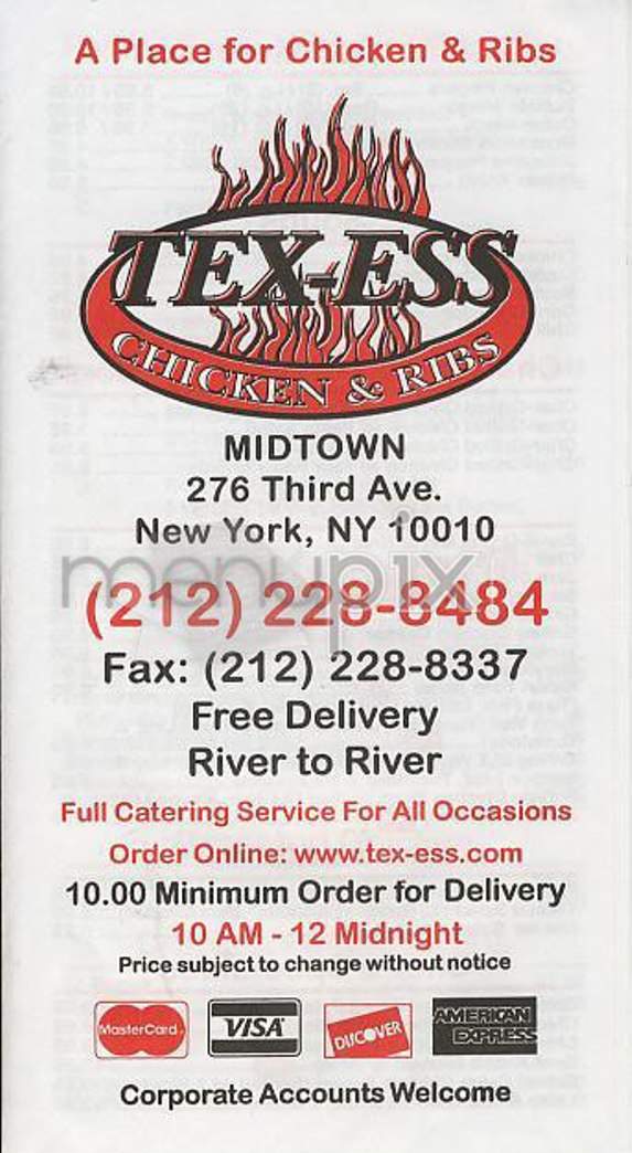 /303263/Tex-ess-Chicken-and-Ribs-New-York-NY - New York, NY