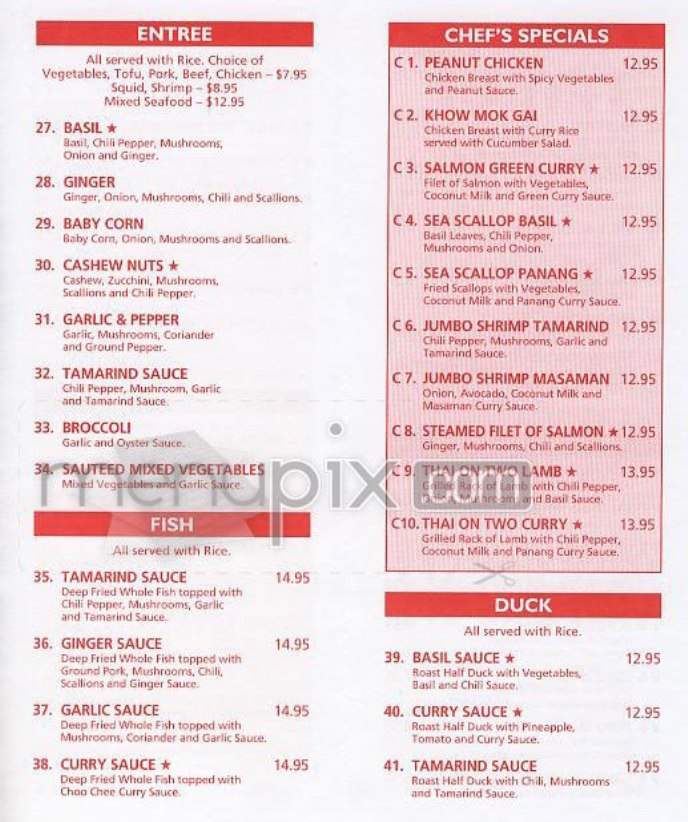 Thai Food - New York, NY menu_pic