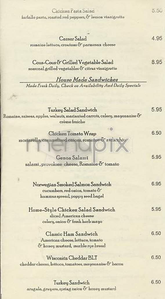 Thalia - New York, NY menu_pic