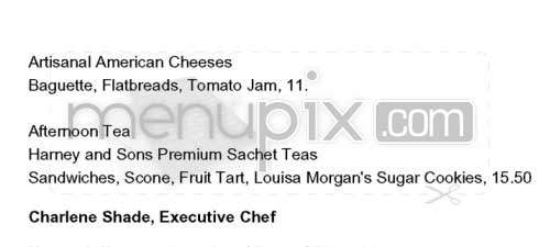 The Morgan Cafe - New York, NY menu_pic