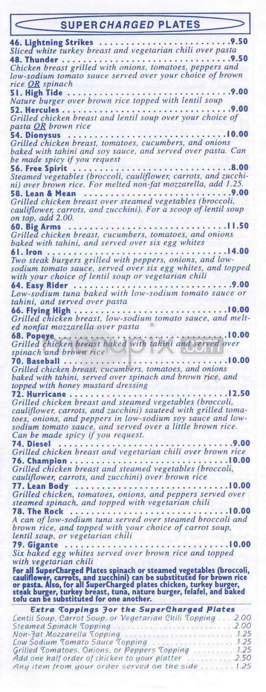 The Pump - New York, NY menu_pic