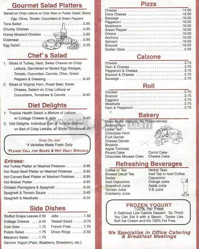 The Verona - New York, NY menu_pic
