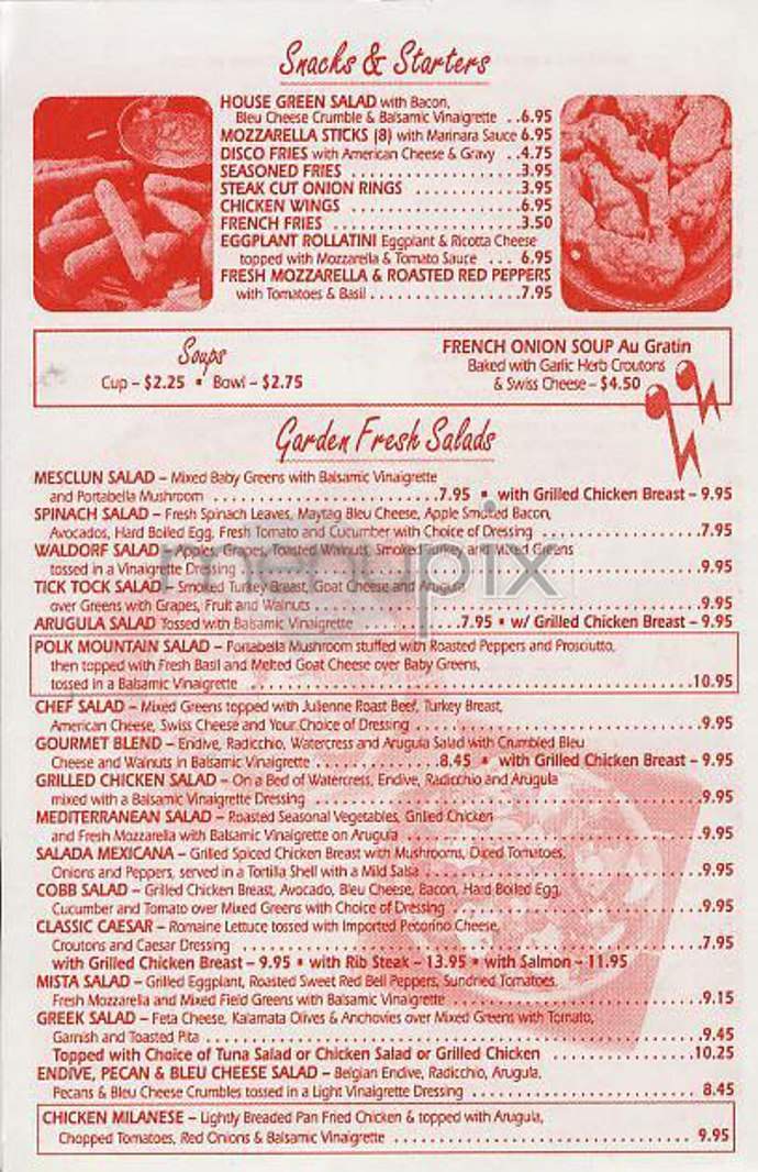 Tic Tock Diner - New York, NY menu_pic