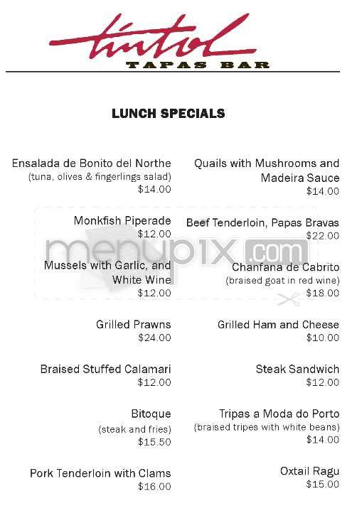 Tintol - New York, NY menu_pic