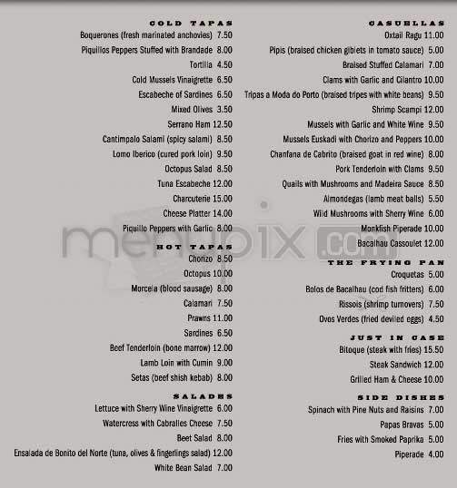 Tintol - New York, NY menu_pic