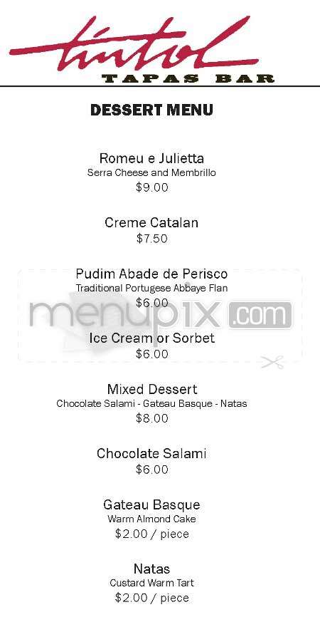 Tintol - New York, NY menu_pic