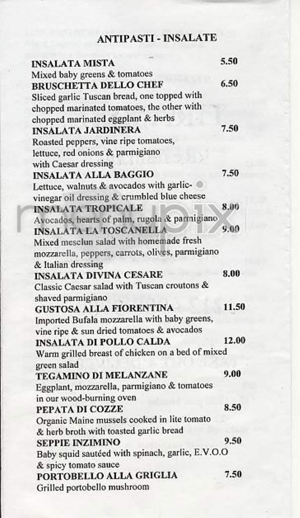 Tiramisu - Montreal, QC menu_pic