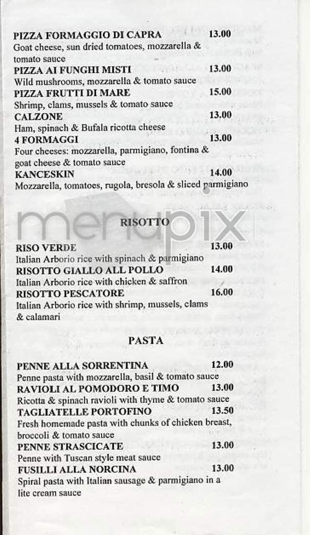 Tiramisu - Montreal, QC menu_pic