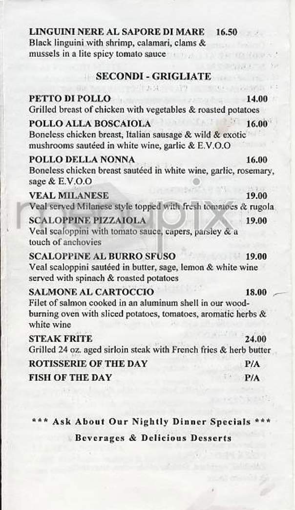 Tiramisu - Montreal, QC menu_pic