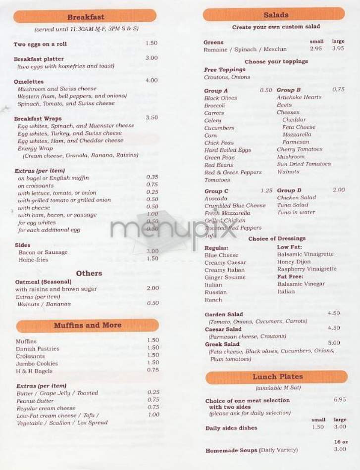 Toasties Delicatessen - New York, NY menu_pic