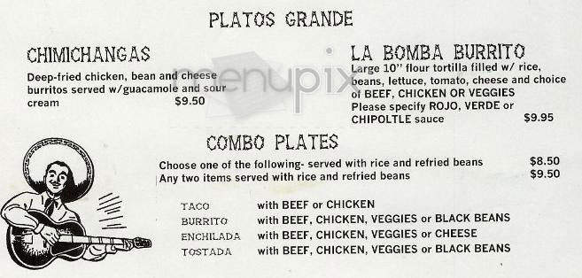 Tortilla Flats - Lodi, CA menu_pic