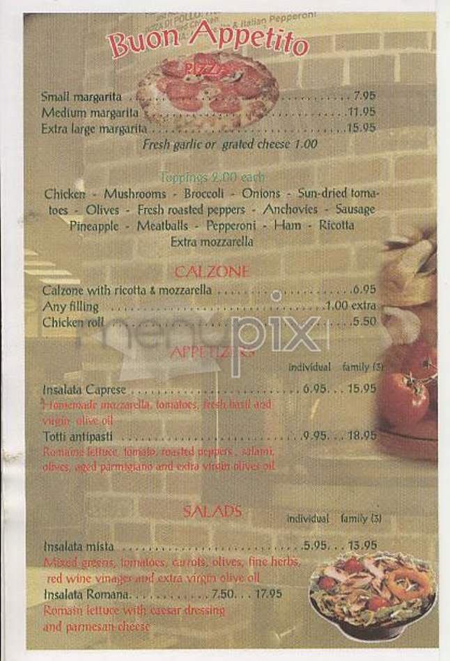 Totti Brick Oven Pizza - New York, NY menu_pic