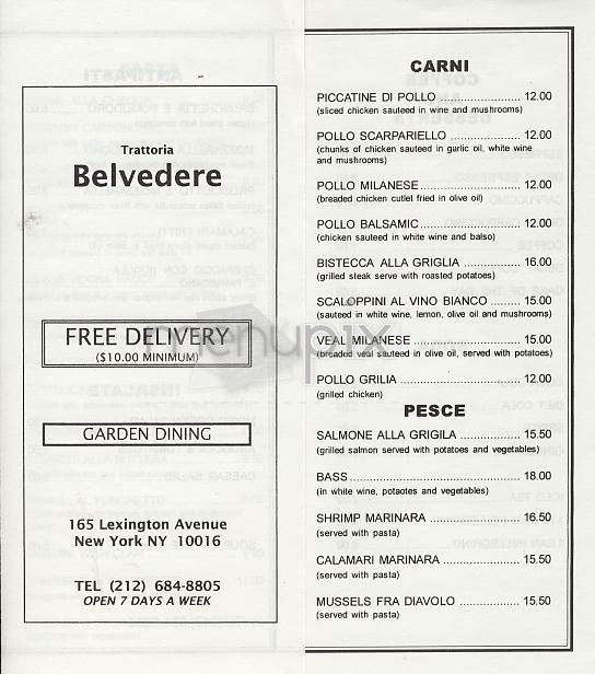 /303343/Trattoria-Belvedere-New-York-NY - New York, NY