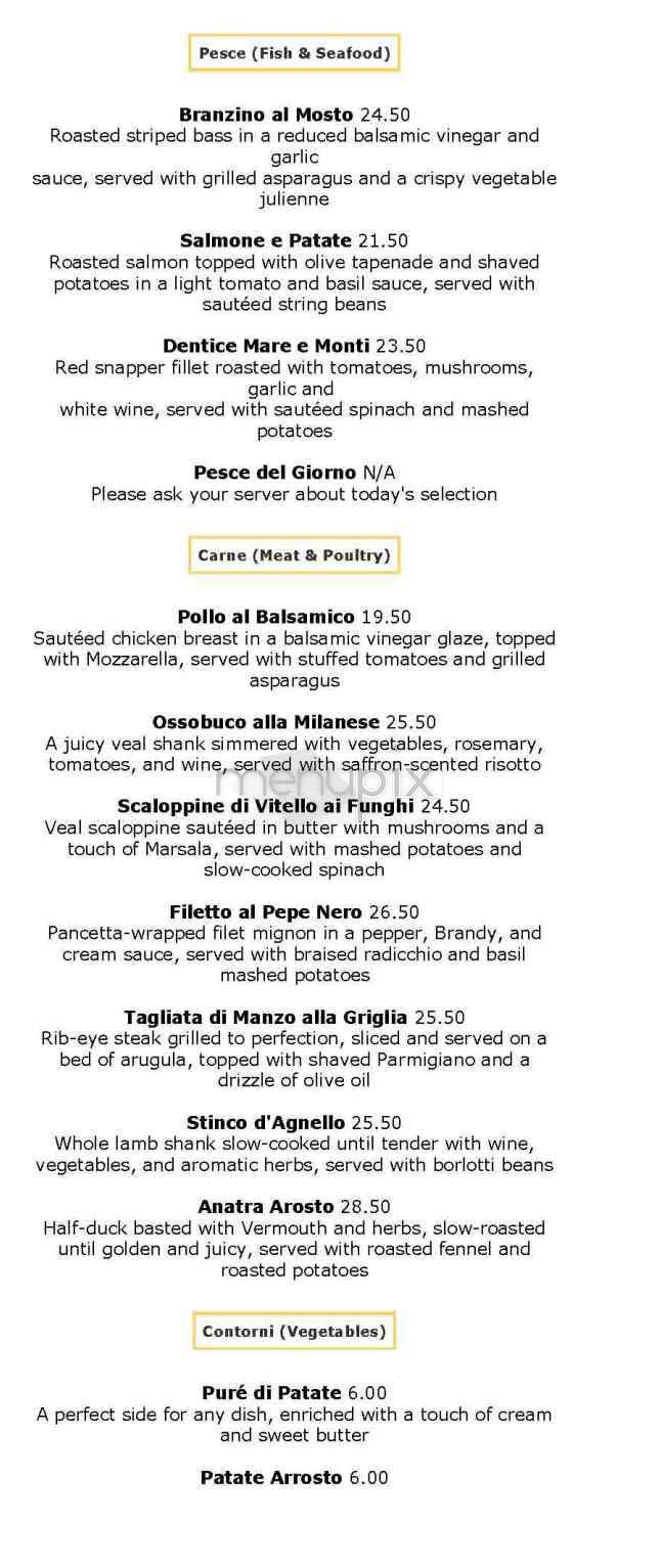Trattoria Dopo Teatro - New York, NY menu_pic