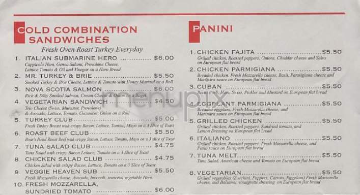 Trevi Deli - New York, NY menu_pic