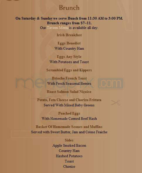 Trinity - Hoboken, NJ menu_pic