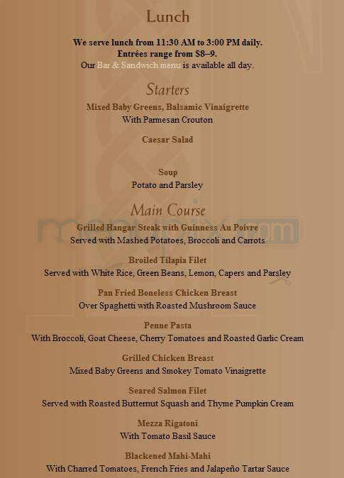 Trinity - Hoboken, NJ menu_pic