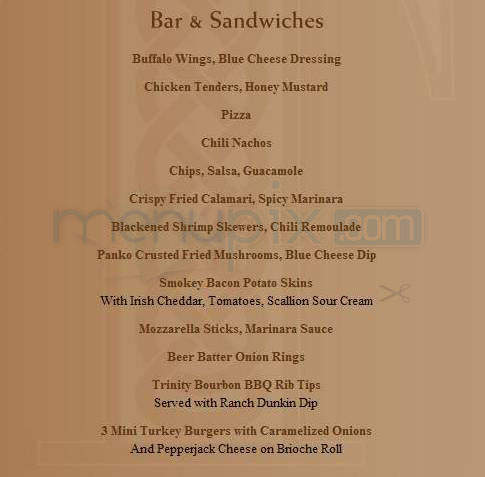 Trinity - Hoboken, NJ menu_pic