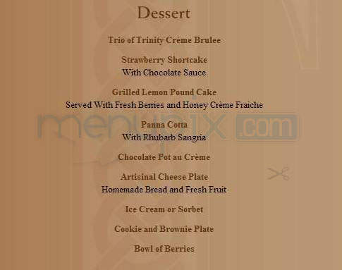 Trinity - Hoboken, NJ menu_pic