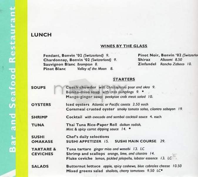 Tropica - New York, NY menu_pic