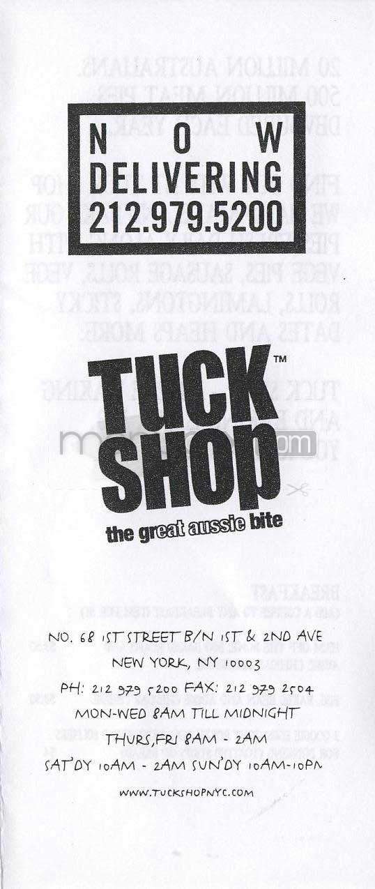 /305865/Tuck-Shop-New-York-NY - New York, NY
