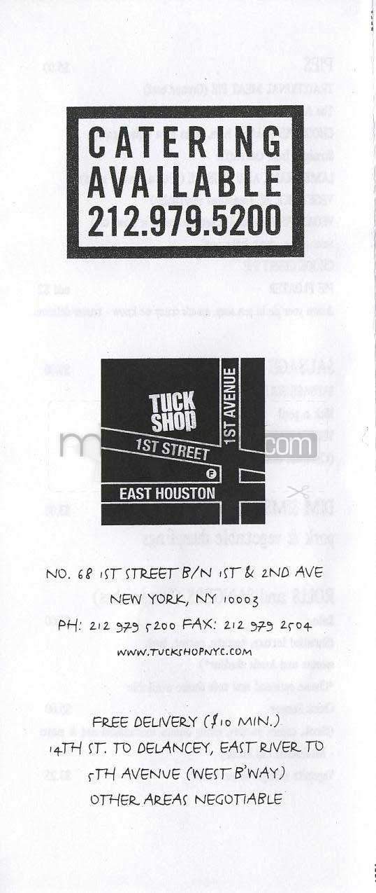/305865/Tuck-Shop-New-York-NY - New York, NY