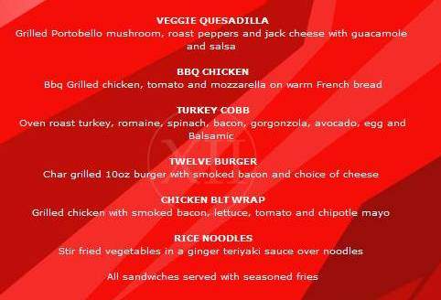 Twelve Bar - New York, NY menu_pic