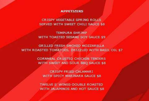 Twelve Bar - New York, NY menu_pic