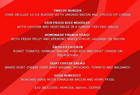 Twelve Bar - New York, NY menu_pic