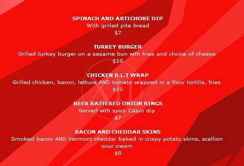 Twelve Bar - New York, NY menu_pic