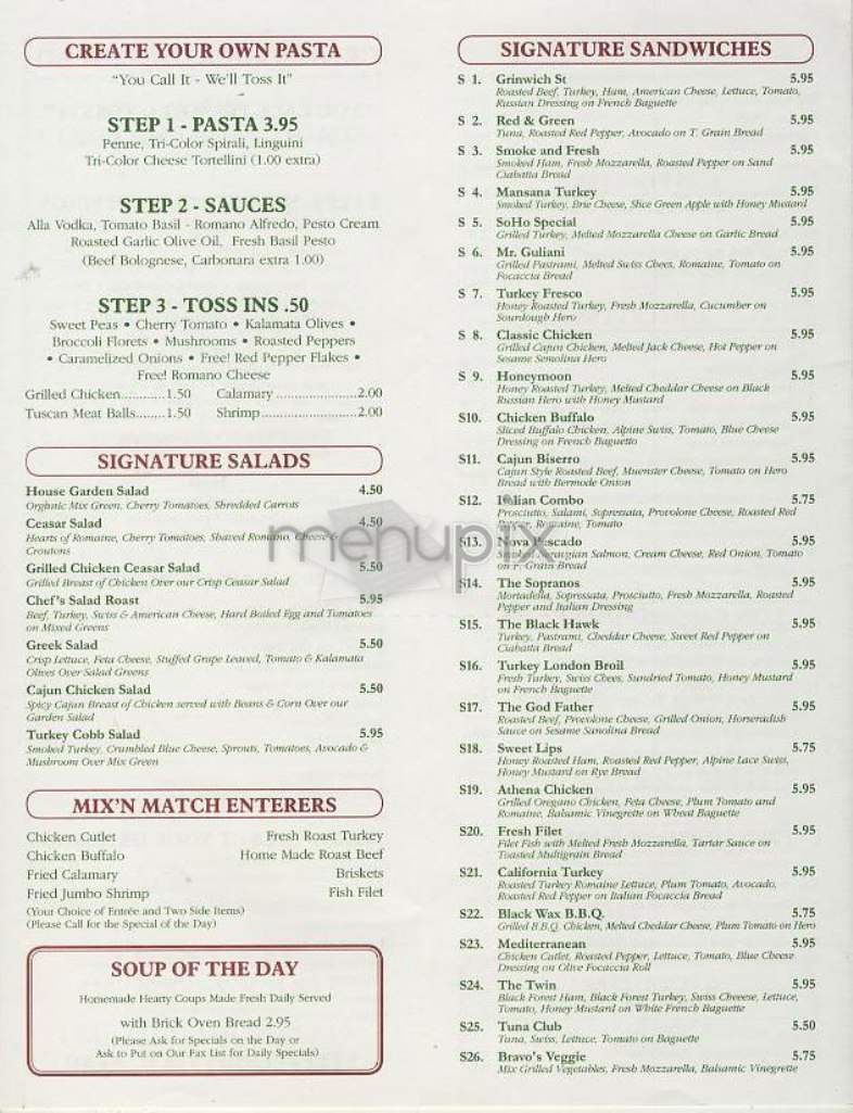 Twin Cafe - New York, NY menu_pic