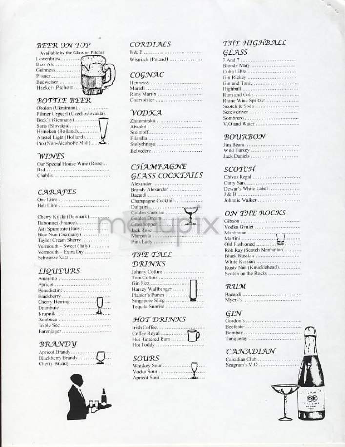 Ukrainian East Village Rst - New York, NY menu_pic