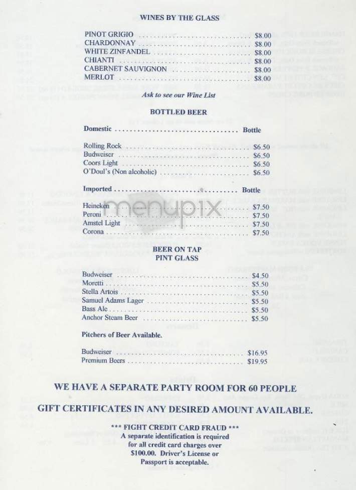 Umbertos Clam House - New York, NY menu_pic