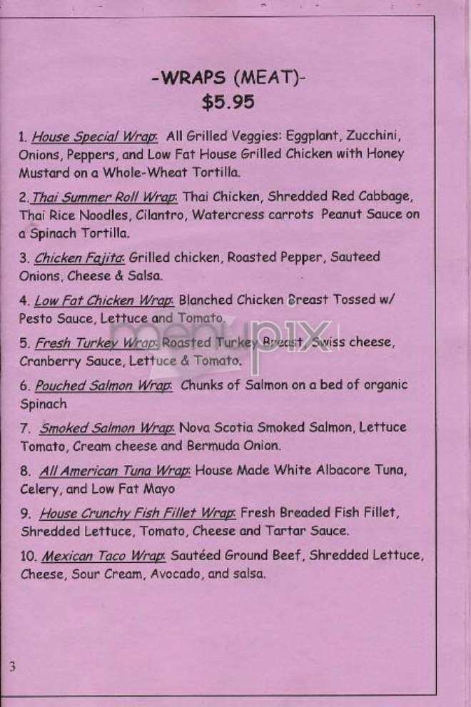 University Place Gourmet - New York, NY menu_pic