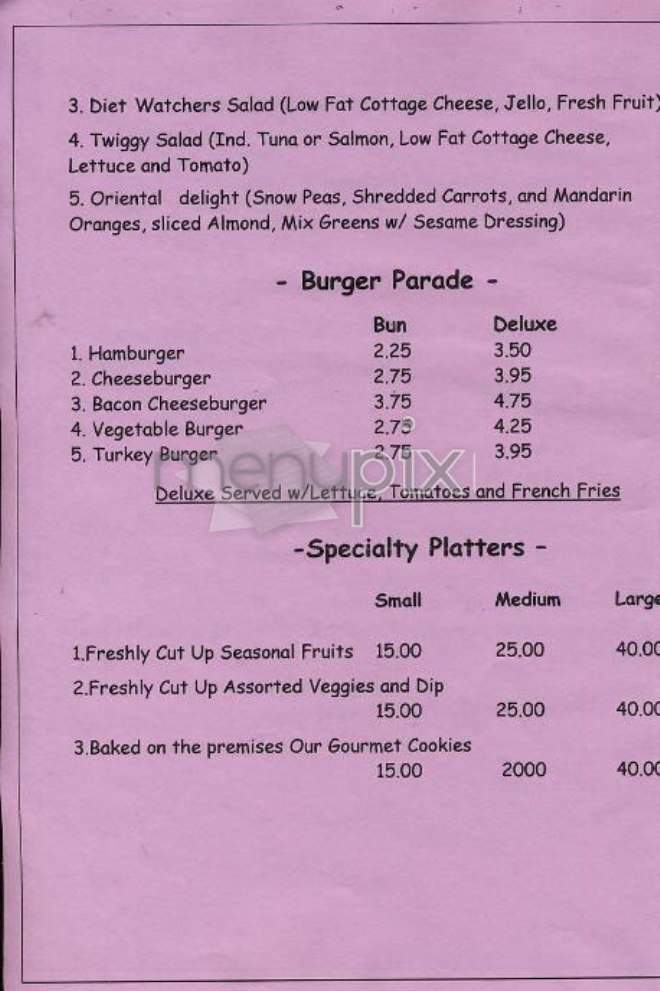 University Place Gourmet - New York, NY menu_pic