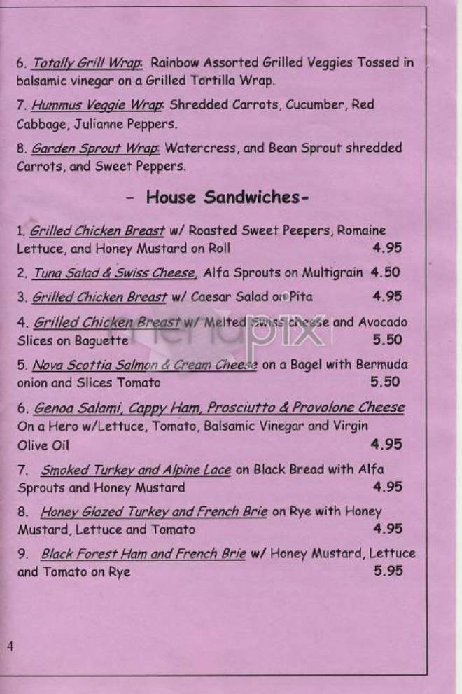 University Place Gourmet - New York, NY menu_pic