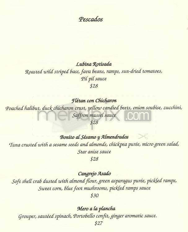 Pamplona - New York, NY menu_pic