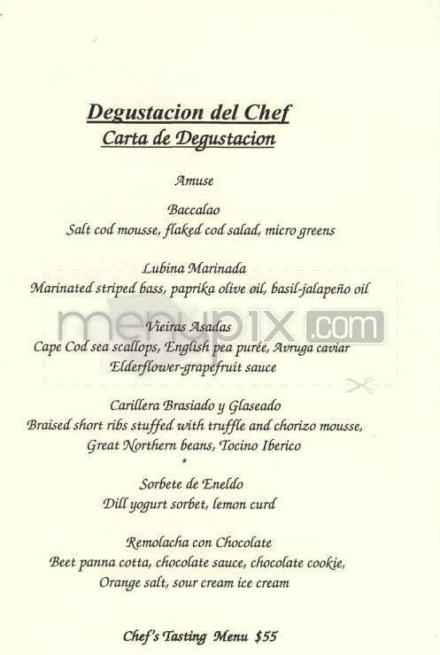Pamplona - New York, NY menu_pic