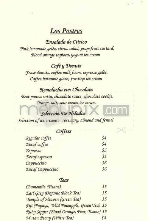 Pamplona - New York, NY menu_pic