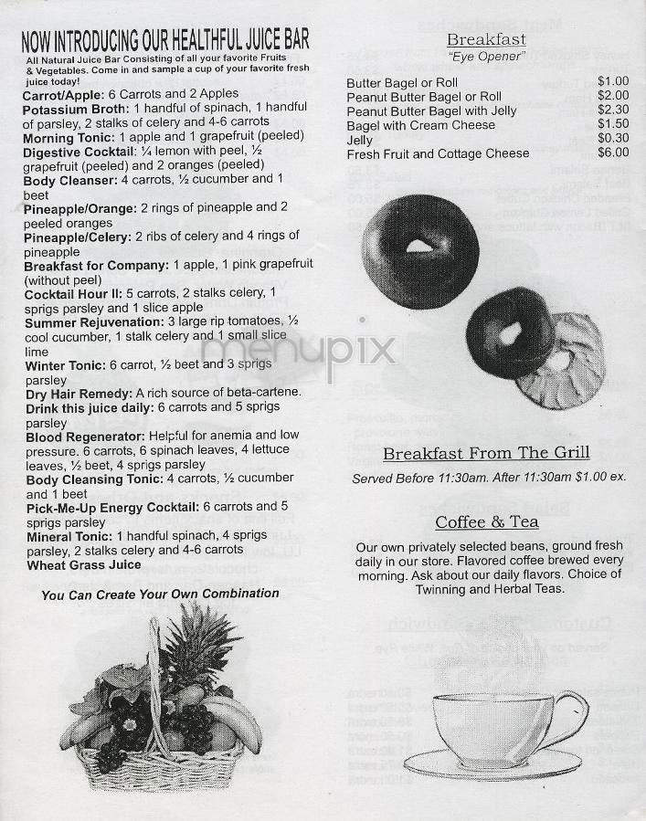 V & Z Deli - New York, NY menu_pic