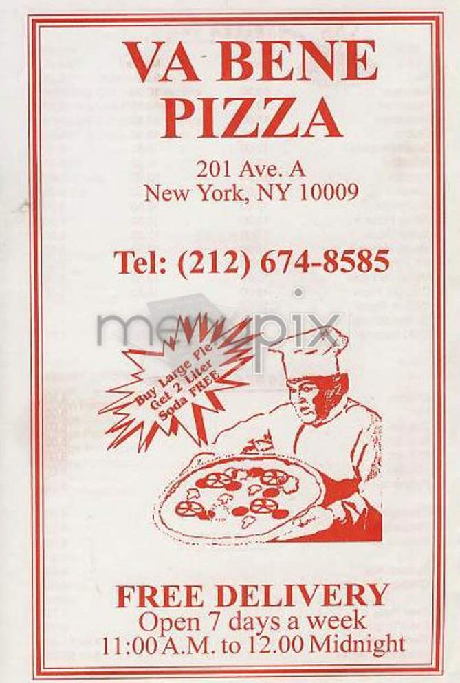 /303405/Va-Bene-Pizza-New-York-NY - New York, NY