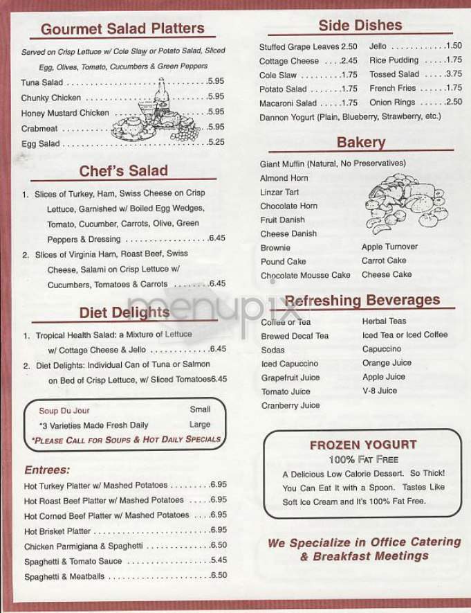 Vienesse Gourmet Deli - New York, NY menu_pic
