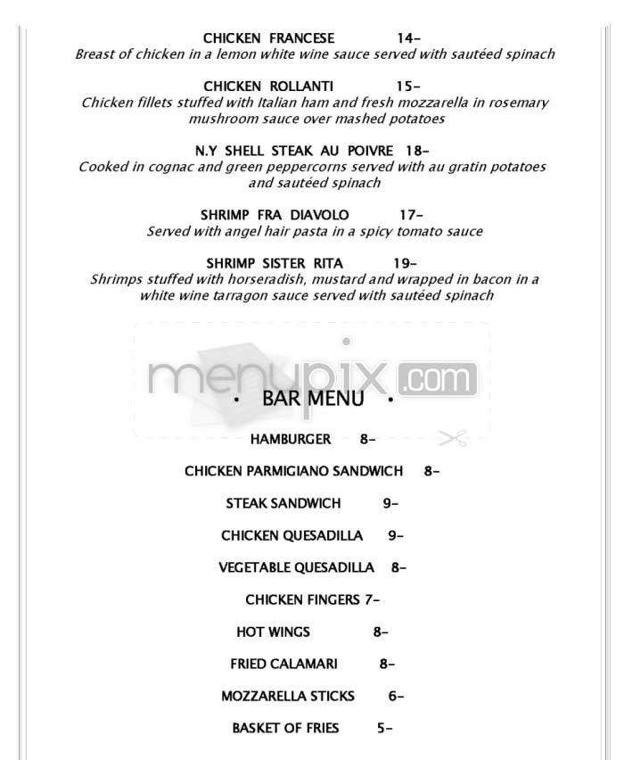 Village Lantern - New York, NY menu_pic