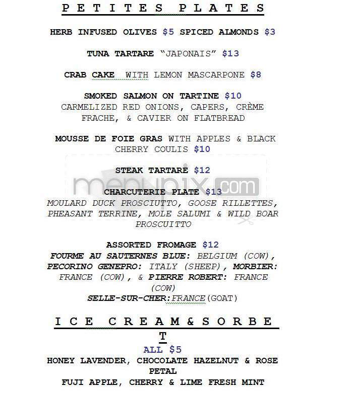 Vin Noir - New York, NY menu_pic
