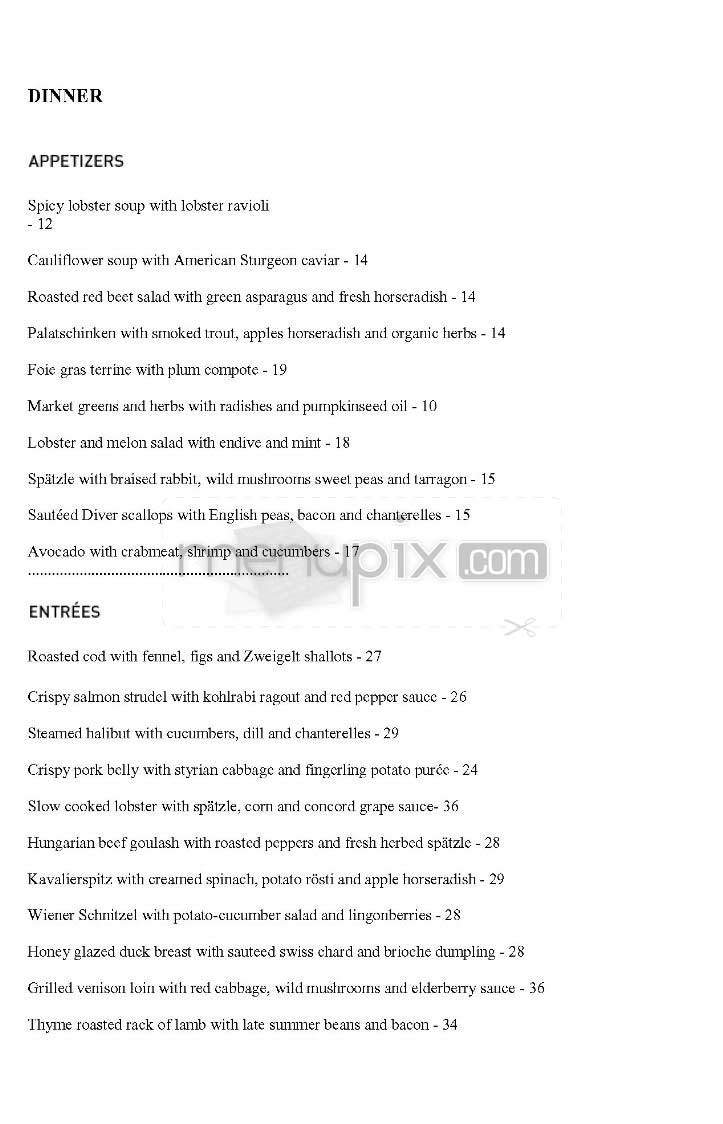 Wallse - New York, NY menu_pic