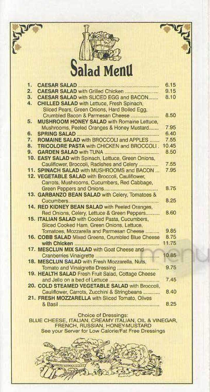 Westside - New York, NY menu_pic