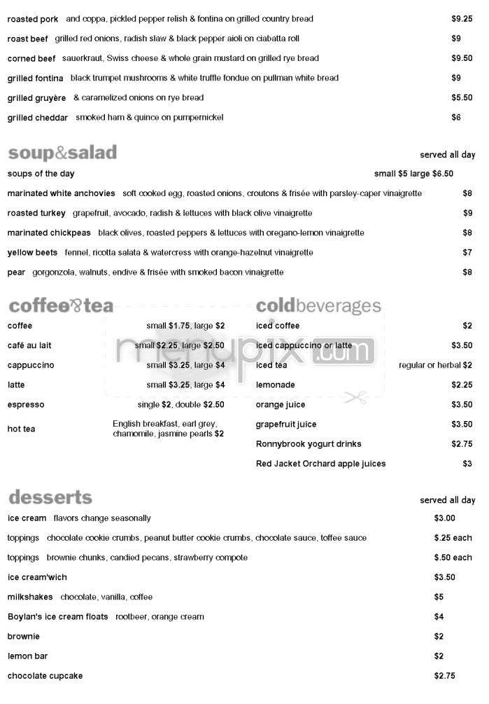 'wichcraft - New York, NY menu_pic